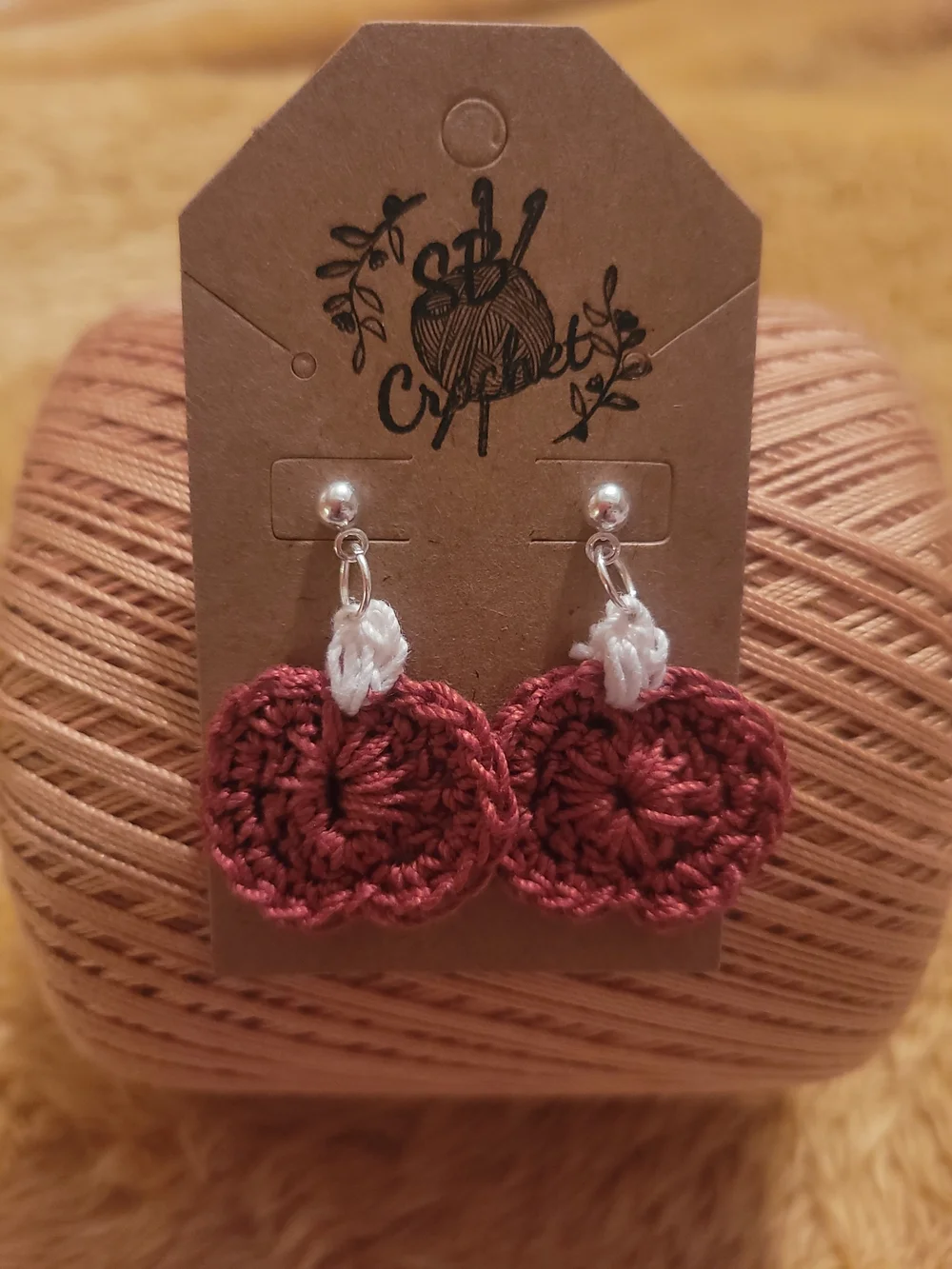 Fall/Halloween Pumpkin Stud Earrings